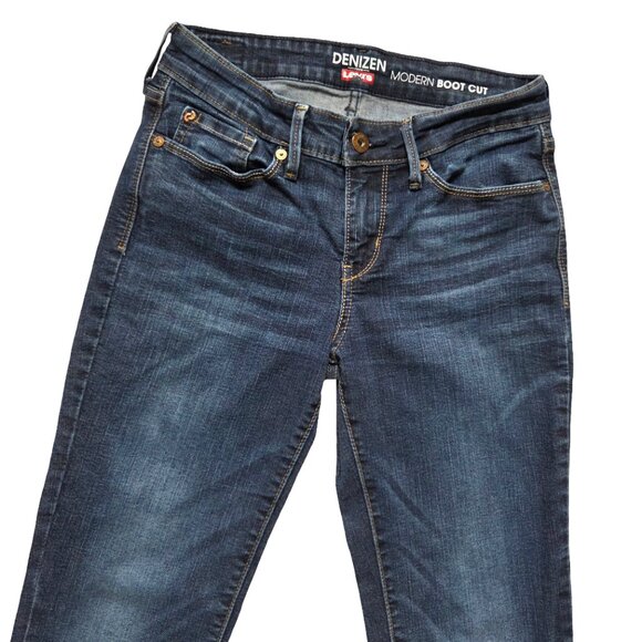 Denizen From Levis Womens Modern Boot Cut Jeans Denim Mid Rise Blue 27X32 - Picture 4 of 11